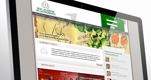 Web Real Academia de Gastronomía