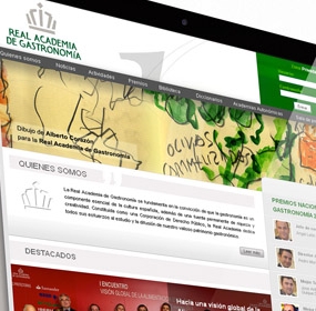 Web Real Academia de Gastronomía