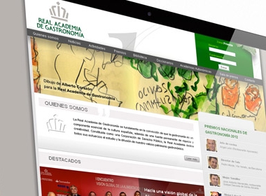 Web Real Academia de Gastronomía